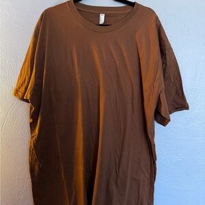 American Apparel Brown Short Sleeve Tee